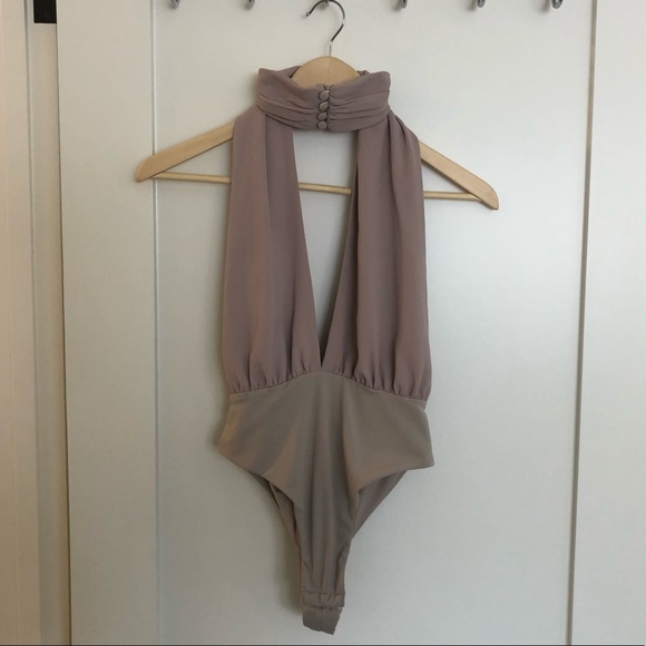 MISHA COLLECTION Tops - Misha Collection Bodysuit Choker neck Size Small